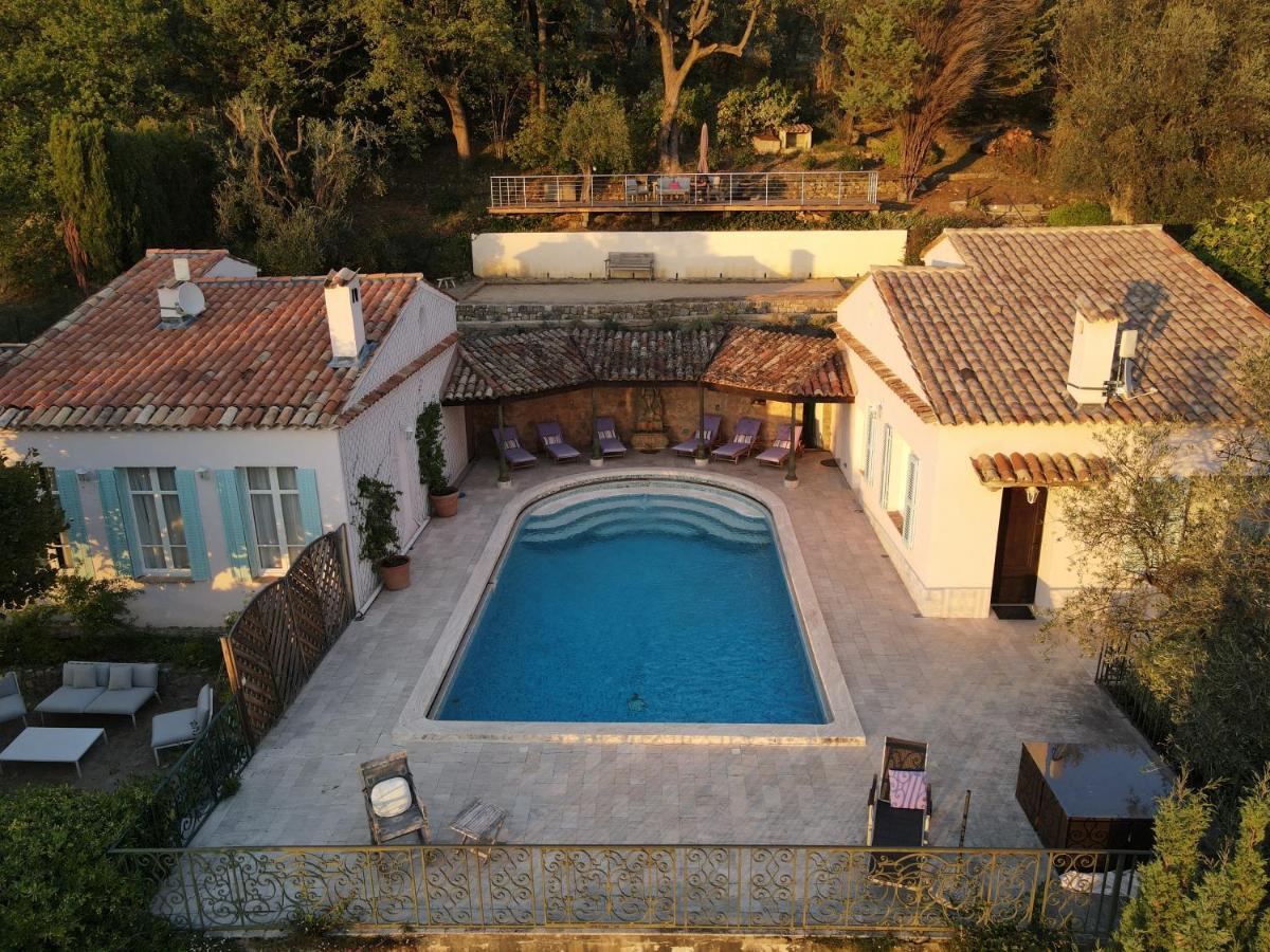 Apartment Cezanne With Heated Pool And Private Garden Chateauneuf-Grasse Exteriér fotografie